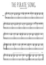 Téléchargez l'arrangement pour piano de la partition de chant-de-marins-the-pirate-song-la-chanson-du-pirate en PDF